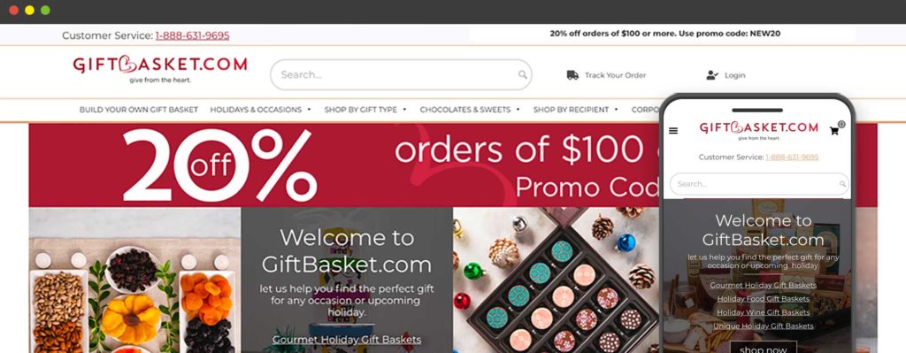 Gift basket WooCommerce Website Development