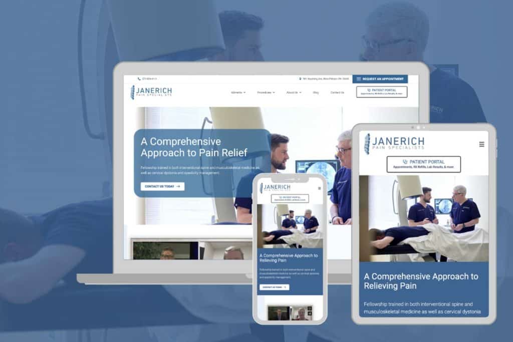 Custom Physician Website Designed for Pain Clinic