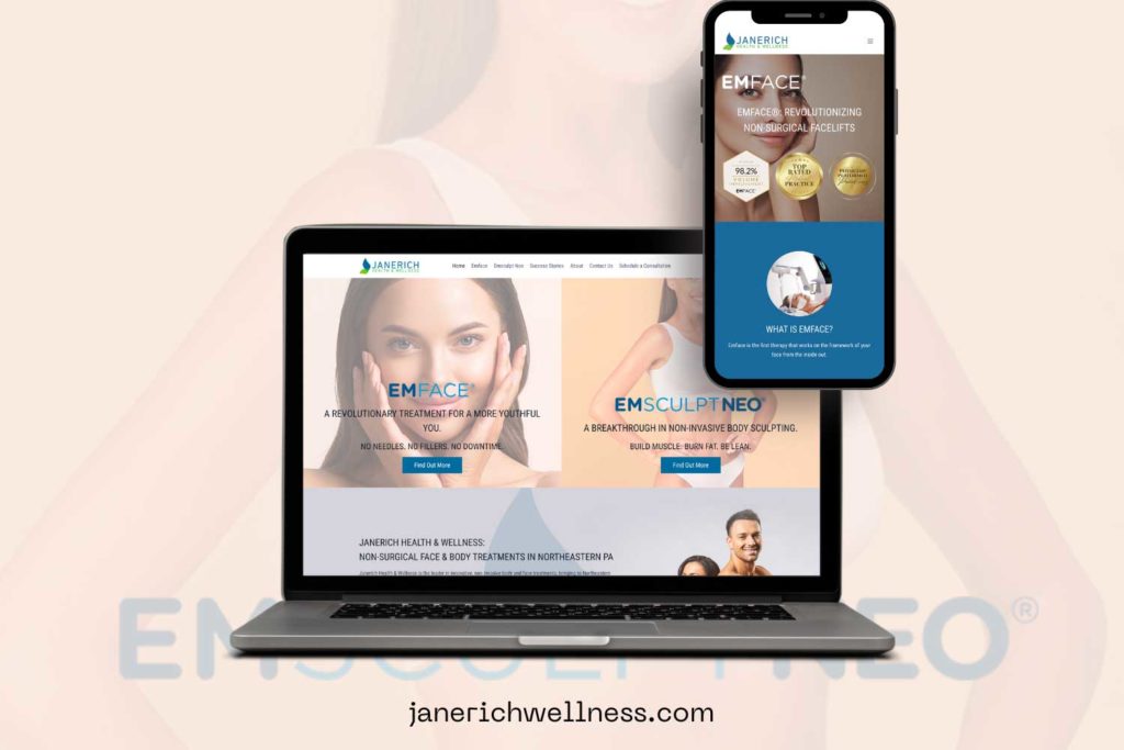 janerich-wellness website design