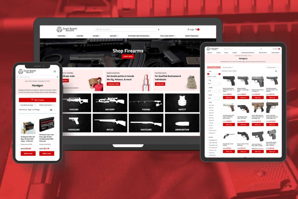 Brand Name Firearms ShopWooCommerce Website Developmet